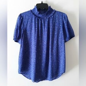 Ann Taylor Smocked Blouse